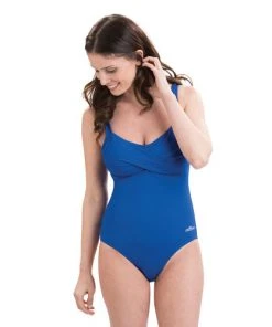 Dolfin Aquashape Womens Drape Front One Piece Swimsuit Swimwear 12 Dolfin Aquashape Womens Drape Front One Piece Swimsuit Swimwear