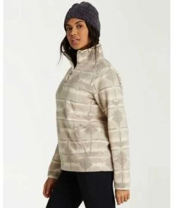 Tops Billabong Boundary Mock Neck Fleece Jacket