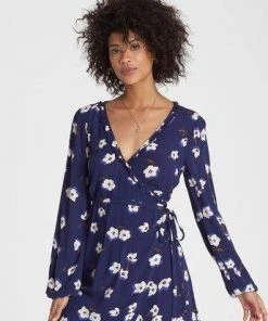 Billabong Ruffled Wrap Dress Dresses