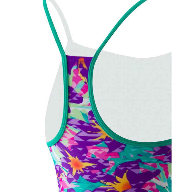 Speedo Girls Jungle Floral Boyshort Tankini Set 5 Speedo Girls Jungle Floral Boyshort Tankini Set