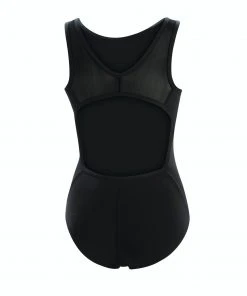 Dolfin Aquashape Black Power Mesh V-2 Back One Piece Swimsuit