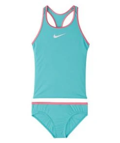 Nike Girls Solid Racerback Tankini Set