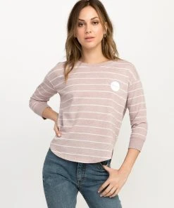 Tops RVCA Motors Striped Pullover Crewneck