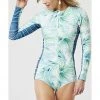 Carve Duckdive Onesie- White Palms Swimwear